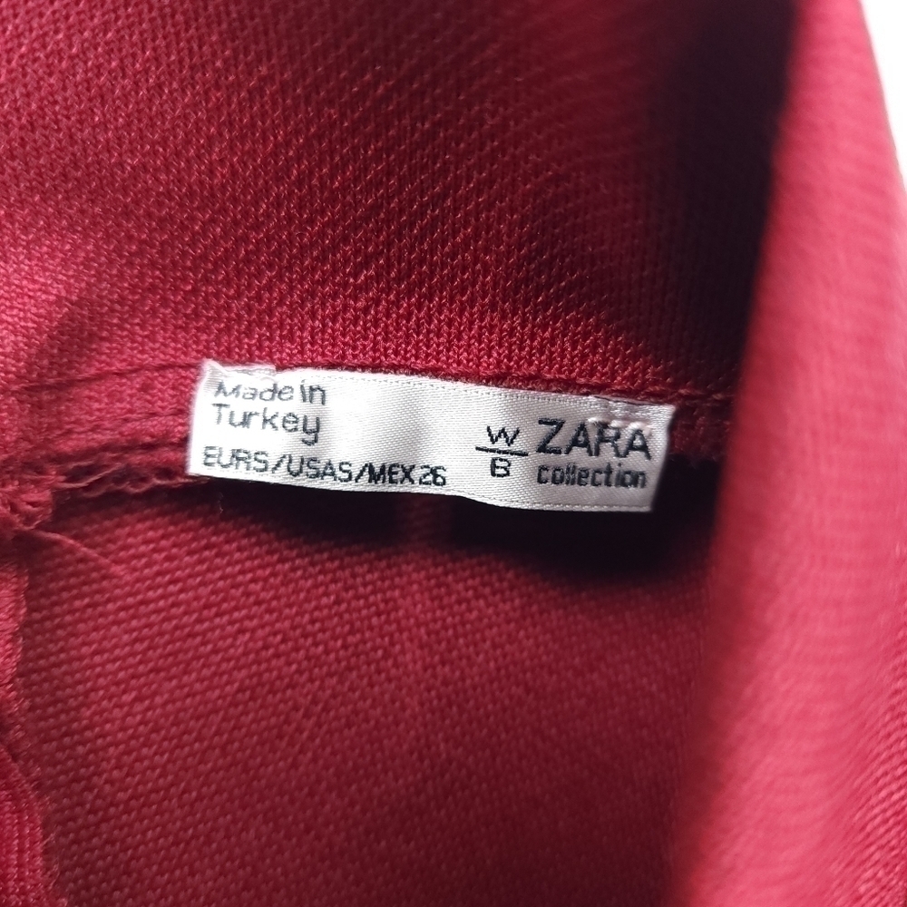 Zara Collection Body Contour Red Dress Sz S - Picture 7 of 16